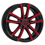 MAK Milano 8,0x18 5/114,3 ET40 d-76 Black and Red (F8080MIBR40FF)