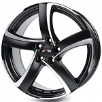 Alutec Shark 7,5x17 5/100 ET35 d-63,3 Racing Black Frontpolished (SH75735B33-5)